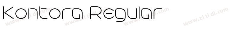 Kontora Regular字体转换 Kontora Regular字体转换